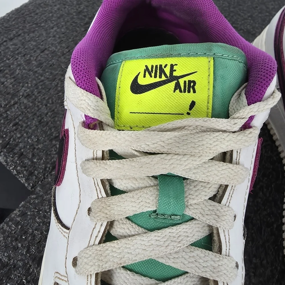 Nike Air Force 1 Low LV8 GS White Pink Teal DX3933-100 Size 7Y 8.5W Sneakers